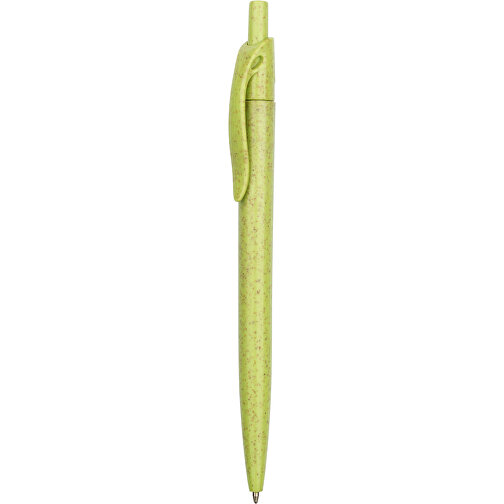 Kugelschreiber Sao Paulo Express , Promo Effects, grün, Weizenstroh, Kunststoff, 13,90cm (Länge), Bild 2