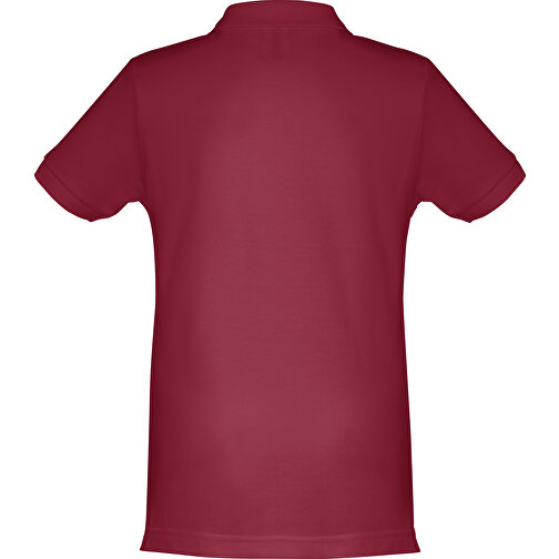 THC ADAM KIDS. Kurzärmeliges Baumwoll-Poloshirt Für Kinder (unisex) , burgunder, 100% Baumwolle, 8, 54,00cm x 40,00cm (Länge x Breite), Bild 2