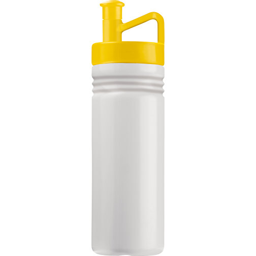 Sportflasche Adventure 500ml , weiss / gelb, LDPE & PP, 22,50cm (Höhe), Bild 1