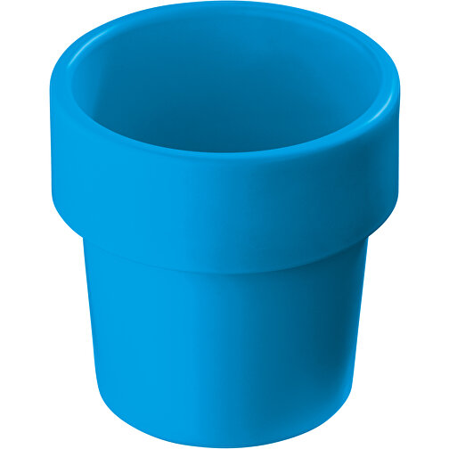 Heiß-aber-cool Kaffeebecher 240ml , blau, Bio PE, 9,00cm (Höhe), Bild 1