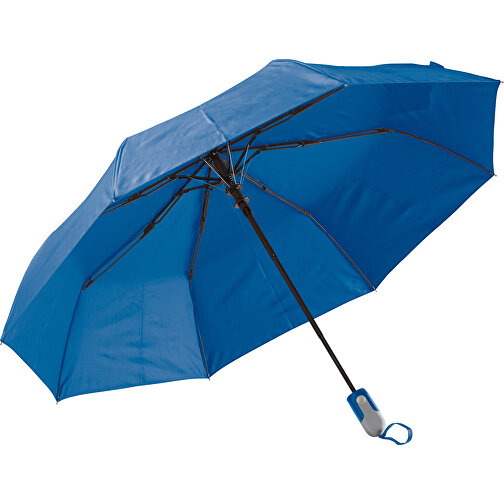 Zusammenfaltbarer 22” Regenschirm Mit Automatischer Öffnung , blau, Pongee PolJater, 32,50cm x 7,00cm x 7,00cm (Länge x Höhe x Breite), Bild 1