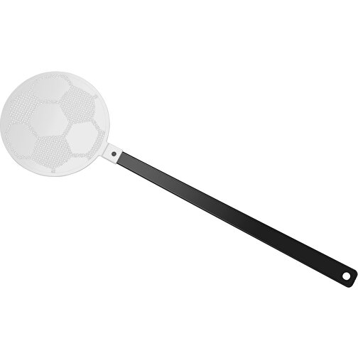Fliegenklatsche 'Fußball' , schwarz, weiß, PE+PS, 42,30cm x 0,50cm x 11,80cm (Länge x Höhe x Breite), Bild 1