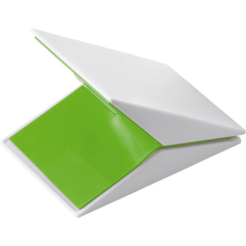 Click-Clack Magnetischer Memo-Clip , weiß / hellgrün, ABS & Silikon, 6,00cm x 3,80cm x 4,00cm (Länge x Höhe x Breite), Bild 1