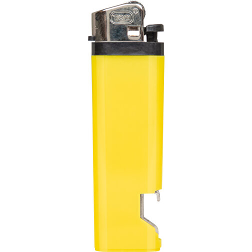 Flint Lighter , gelb, ABS, 8,10cm x 1,00cm x 2,40cm (Länge x Höhe x Breite), Bild 1