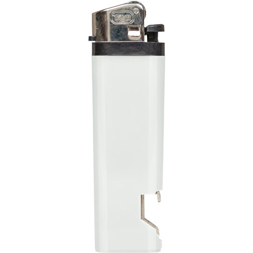 Flint Lighter , weiß, ABS, 8,90cm x 1,00cm x 2,20cm (Länge x Höhe x Breite), Bild 1