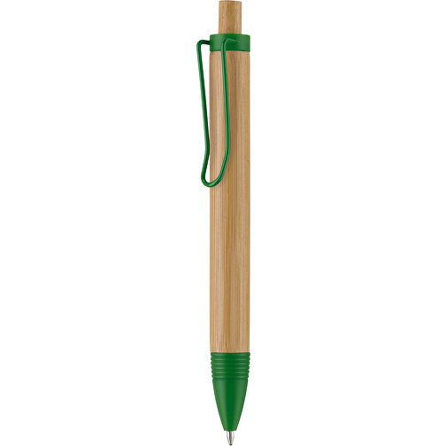 Kugelschreiber Woody , grün, Bambus, 14,20cm (Länge), Bild 1