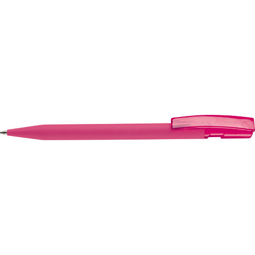 Kugelschreiber Nash Soft-Touch , rosa, ABS, 14,50cm (Länge), Bild 3