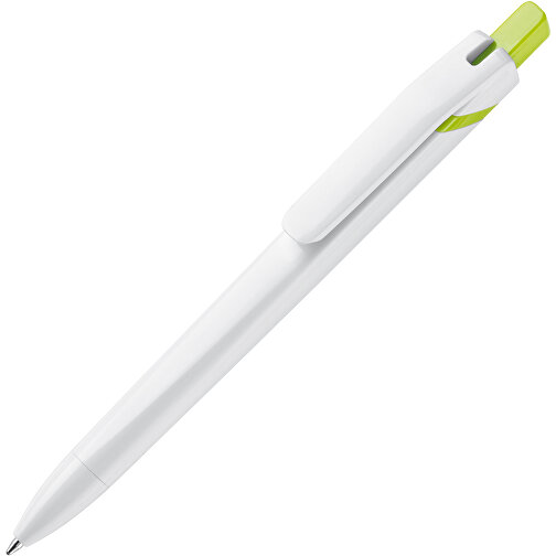 Kugelschreiber SpaceLab , weiss / hellgrün, ABS, 14,50cm (Länge), Bild 2