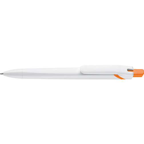 Kugelschreiber SpaceLab , weiß / orange, ABS, 14,50cm (Länge), Bild 3