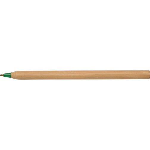 Bambus Kugelschreiber ESSENTIAL , braun, grün, Bambus / Kunststoff, 14,80cm (Länge), Bild 3