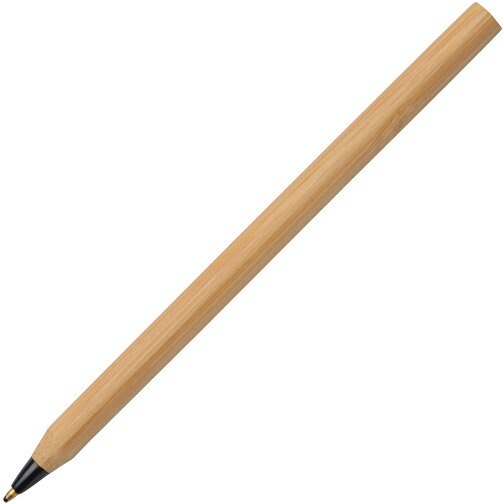 Bambus Kugelschreiber ESSENTIAL , braun, schwarz, Bambus / Kunststoff, 14,80cm (Länge), Bild 2