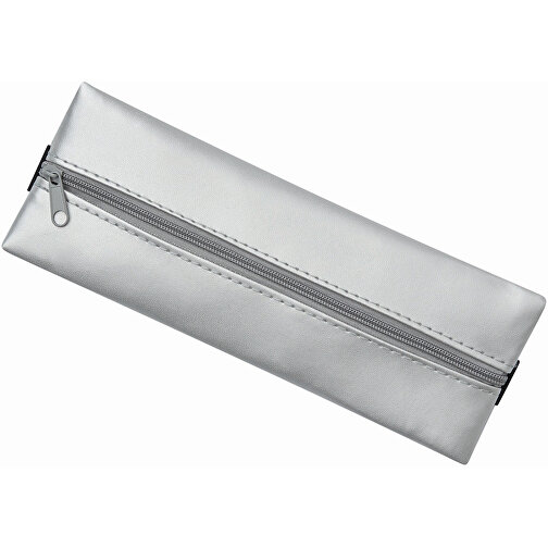 Stiftemappe Für Notizbücher KEEPER , silber, Polyester, 20,50cm x 7,50cm (Länge x Breite), Bild 2