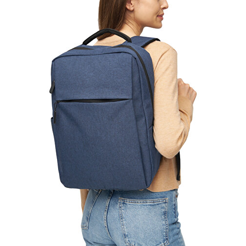 Rucksack JUST , blau, 300D Polyester, 41,50cm x 12,00cm x 30,00cm (Länge x Höhe x Breite), Bild 8