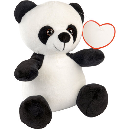 Plüsch-Panda ANTHONY , schwarz, weiß, Polyester, 14,00cm x 20,00cm (Länge x Breite), Bild 1