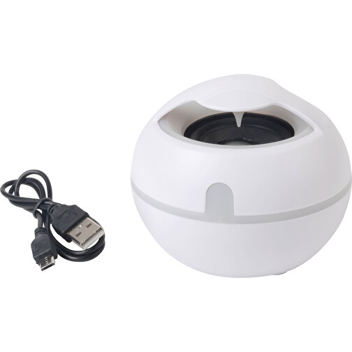 Wireless-Lautsprecher SOUND EGG , weiß, Kunststoff, 9,30cm x 8,10cm x 8,20cm (Länge x Höhe x Breite), Bild 1