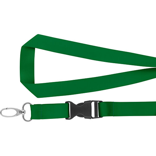 Schlüsselband Basic Oval , Promo Effects, grün, Satin, 105,00cm x 1,90cm (Länge x Breite), Bild 4