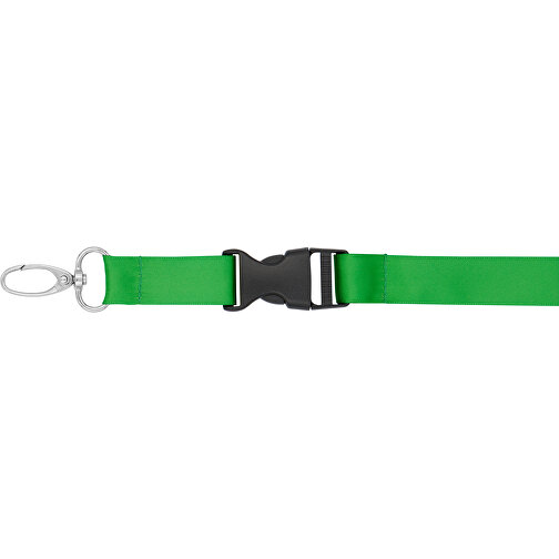 Schlüsselband Basic Oval , Promo Effects, grasgrün, Satin, 105,00cm x 1,90cm (Länge x Breite), Bild 5