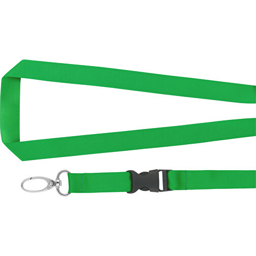 Schlüsselband Basic Oval , Promo Effects, grasgrün, Satin, 105,00cm x 1,60cm (Länge x Breite), Bild 4