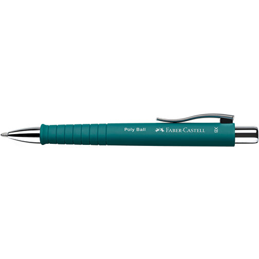 Kugelschreiber Poly Ball XB Emerald Gruen , Faber-Castell, grün, Kunststoff, 13,50cm x 1,30cm x 1,80cm (Länge x Höhe x Breite), Bild 3