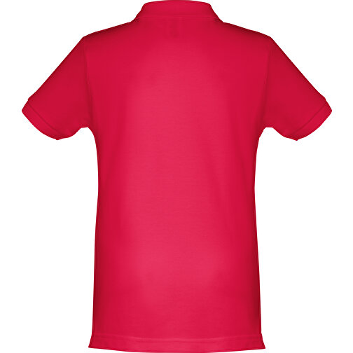 THC ADAM KIDS. Kurzärmeliges Baumwoll-Poloshirt Für Kinder (unisex) , rot, 100% Baumwolle, 8, 54,00cm x 40,00cm (Länge x Breite), Bild 2