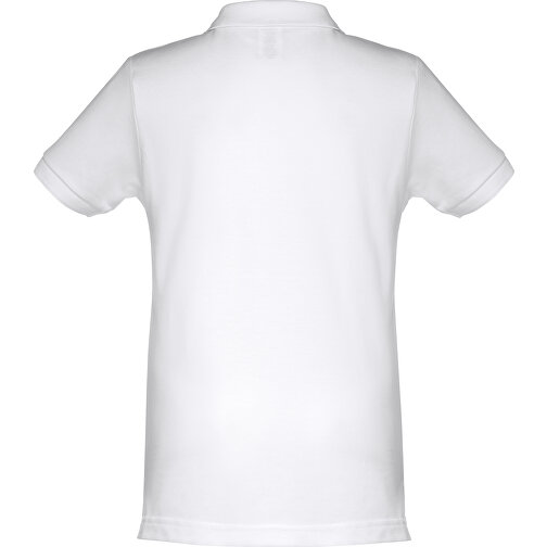 THC ADAM KIDS WH. Kurzärmeliges Poloshirt Für Kinder (unisex). Farbe Weiß , weiß, 100% Baumwolle, 4, 48,00cm x 34,00cm (Länge x Breite), Bild 2