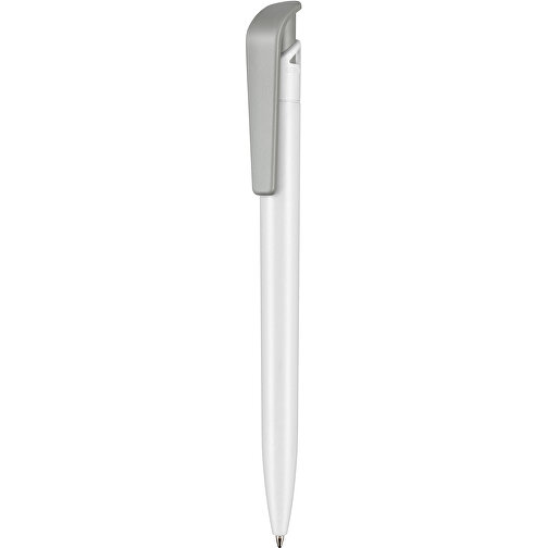 Kugelschreiber PLANT , Ritter-Pen, weiß/grau, PLA (Basis Mais, bio.-abbaubar), 145,00cm (Länge), Bild 1