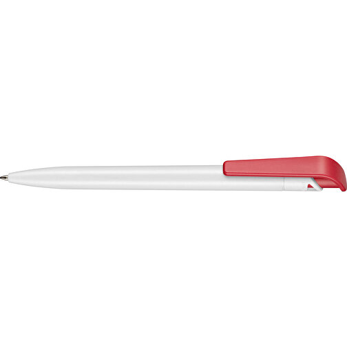 Kugelschreiber PLANT , Ritter-Pen, weiß/rot, PLA (Basis Mais, bio.-abbaubar), 145,00cm (Länge), Bild 3