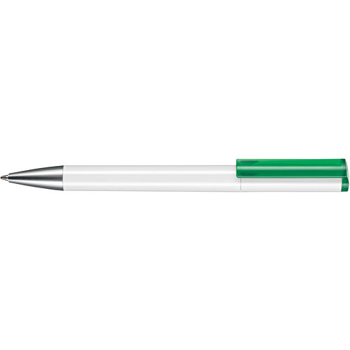 Kugelschreiber LIFT ST , Ritter-Pen, weiss/limonen-grün TR/FR, ABS-Kunststoff, 140,00cm (Länge), Bild 3