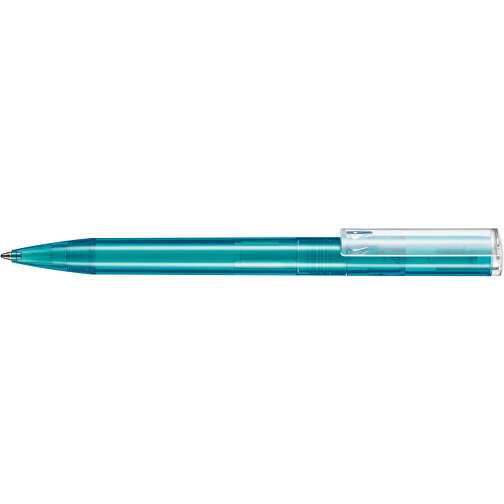 Kugelschreiber LIFT TRANSPARENT P , Ritter-Pen, türkis TR/FR, ABS-Kunststoff, 140,00cm (Länge), Bild 3