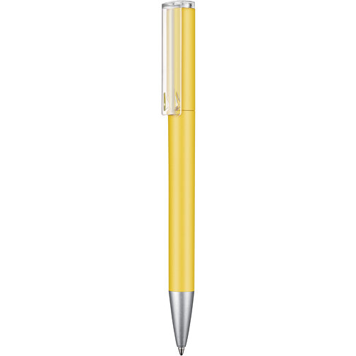 Kugelschreiber LIFT SOFT , Ritter-Pen, zitronen-gelb, ABS-Kunststoff, 140,00cm (Länge), Bild 1