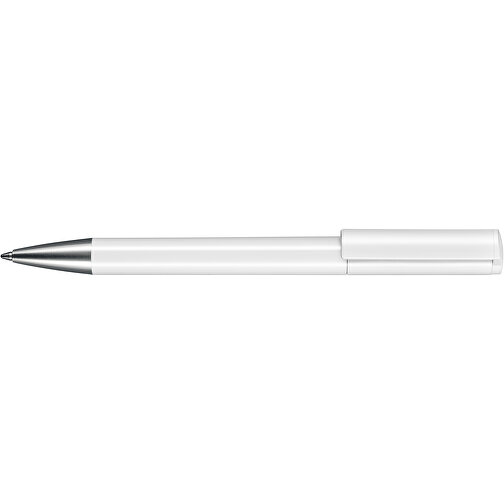 Kugelschreiber LIFT , Ritter-Pen, weiß, ABS-Kunststoff, 140,00cm (Länge), Bild 3