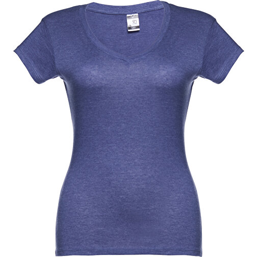 THC ATHENS WOMEN. Damen T-shirt , blau melliert, 100% Baumwolle, S, 62,00cm x 42,00cm (Länge x Breite), Bild 1