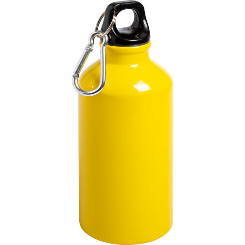 Trinkflasche Mento , gelb matt, Aluminium, 17,50cm (Breite), Bild 1