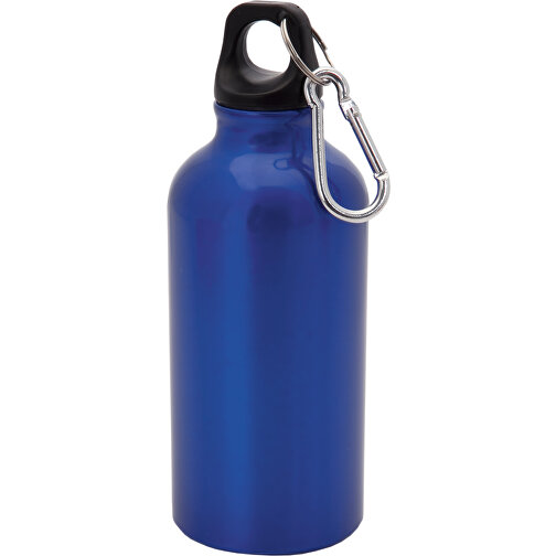 Trinkflasche Mento , blau glänzend, Aluminium, 17,50cm (Breite), Bild 1