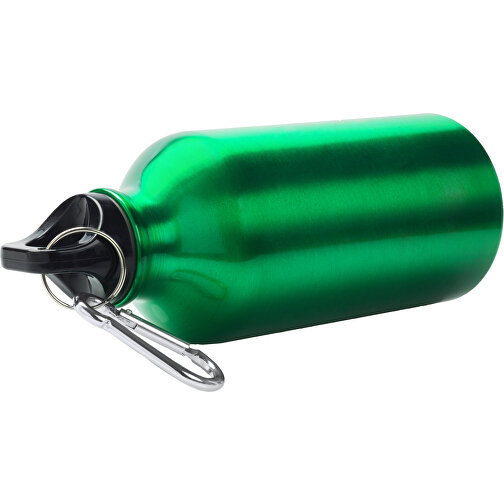 Trinkflasche Mento , grün glänzend, Aluminium, 17,50cm (Breite), Bild 1