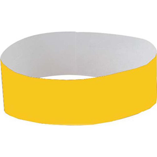 Armband EVENTS , gelb, Synthesefaser, 25,80cm x 2,70cm (Länge x Breite), Bild 1