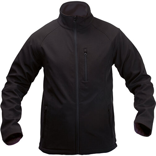 Jacke Molter , schwarz, Äußere: Soft Shell, 92% Polyester/ 8% Elastan. Innen: 100% Polyester Microfleece. 300 g/ m2, L, , Bild 1