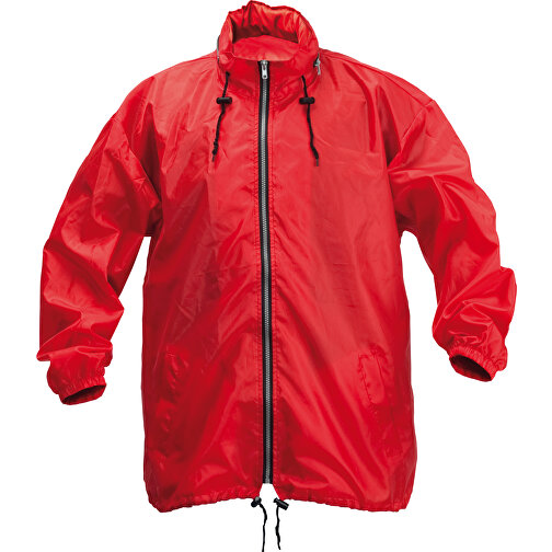 Regenjacke Garu , rot, Polyester 190T, L, , Bild 1