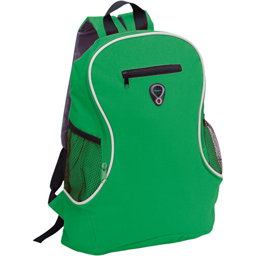 Rucksack HUMUS , grün, Polyester 6D, 30,00cm x 18,00cm x 40,00cm (Länge x Höhe x Breite), Bild 1