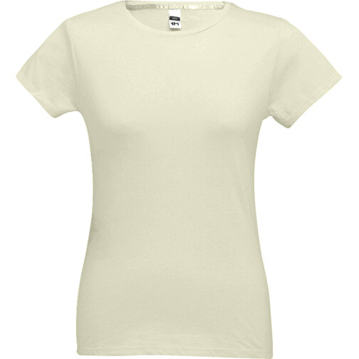 THC SOFIA. Tailliertes Damen-T-Shirt , pastellgelb, 100% Baumwolle, S, 60,00cm x 41,00cm (Länge x Breite), Bild 1