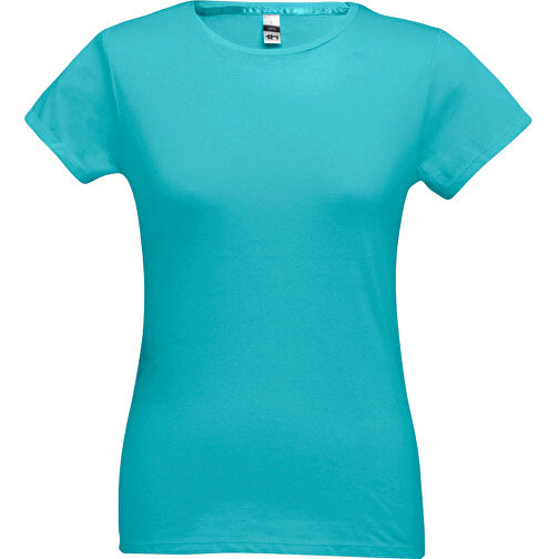THC SOFIA. Tailliertes Damen-T-Shirt , türkis, 100% Baumwolle, XXL, 68,00cm x 53,00cm (Länge x Breite), Bild 1