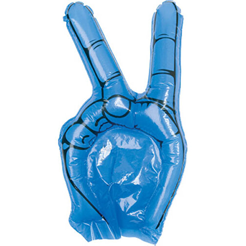 Klatschhand HOGAN , blau, LDPE, 33,50cm x 57,00cm (Länge x Breite), Bild 1