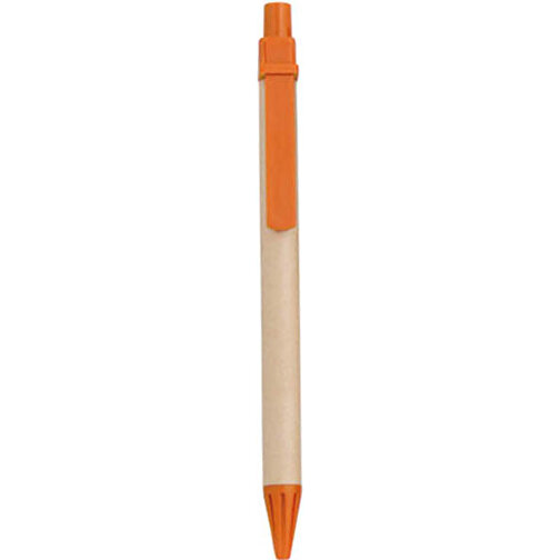 Kugelschreiber COMPO , orange, Recycelt Pappe, 14,00cm (Breite), Bild 1