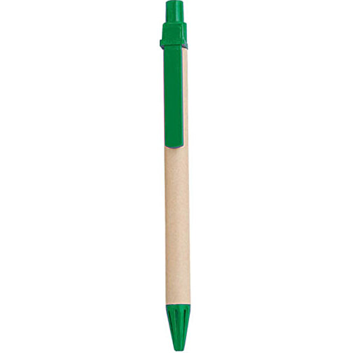 Kugelschreiber COMPO , grün, Recycelt Pappe, 14,00cm (Breite), Bild 1