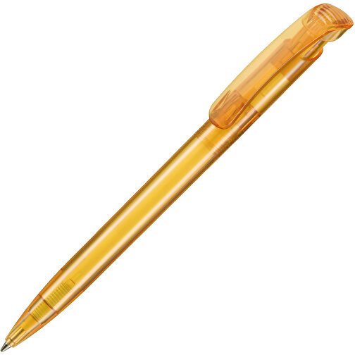 Kugelschreiber CLEAR TRANSPARENT , Ritter-Pen, mango-gelb, ABS-Kunststoff, 14,80cm (Länge), Bild 2