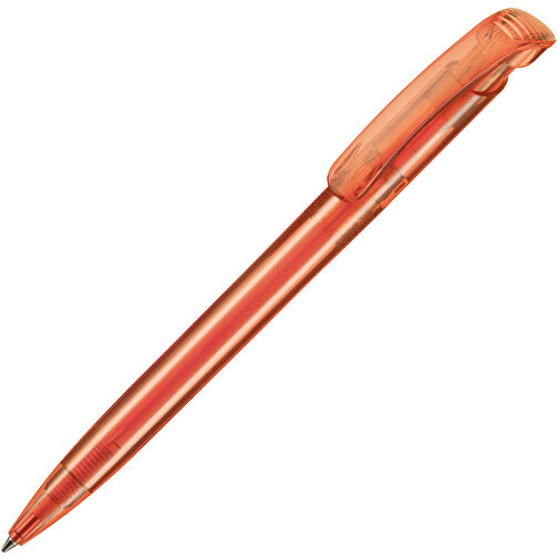 Kugelschreiber CLEAR TRANSPARENT , Ritter-Pen, feuer-rot, ABS-Kunststoff, 14,80cm (Länge), Bild 2