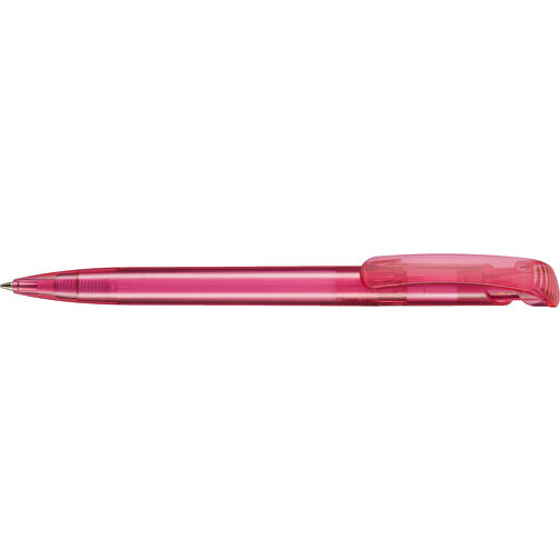 Kugelschreiber CLEAR TRANSPARENT , Ritter-Pen, magenta, ABS-Kunststoff, 14,80cm (Länge), Bild 3