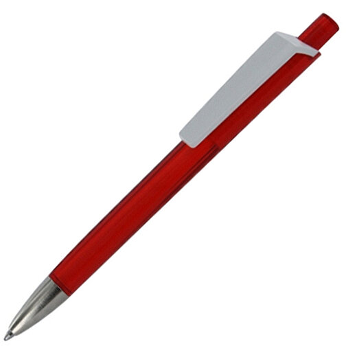 Kugelschreiber Tri-Star Transparent S , Ritter-Pen, feuer-rot, ABS-Kunststoff, 14,00cm (Länge), Bild 2