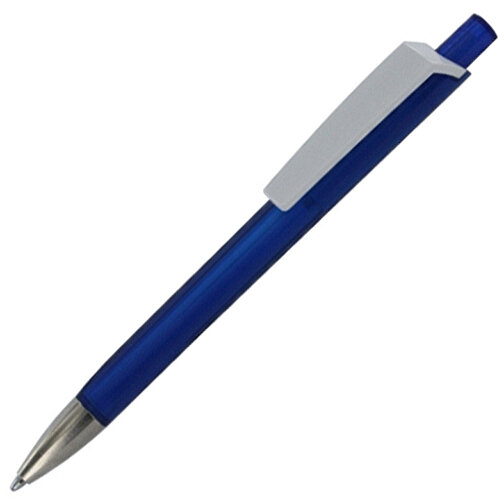 Kugelschreiber Tri-Star Transparent S , Ritter-Pen, royal-blau, ABS-Kunststoff, 14,00cm (Länge), Bild 2
