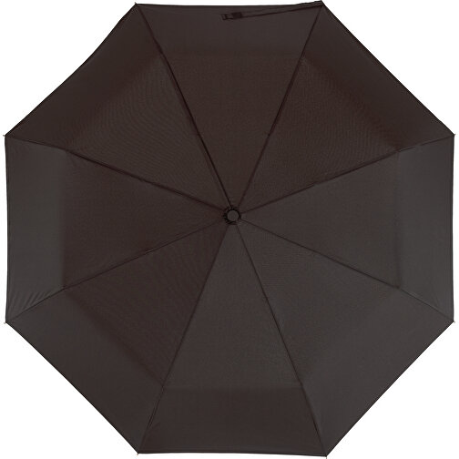 Windproof-Taschenschirm BORA , schwarz, Metall / Aluminium / Polyester, , Bild 2